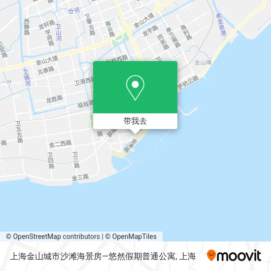 上海金山城市沙滩海景房—悠然假期普通公寓地图