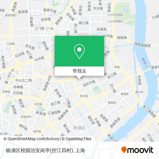 杨浦区校园治安岗亭(控江四村)地图