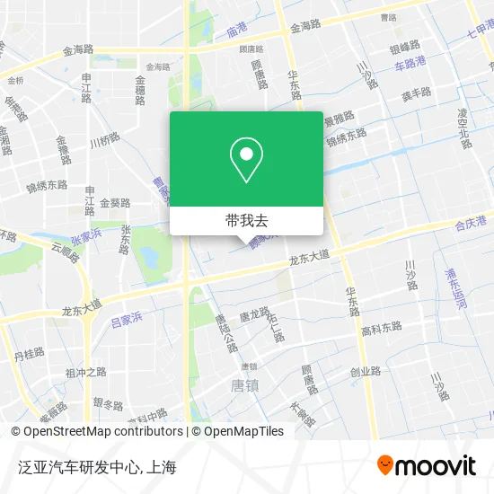 泛亚汽车研发中心地图