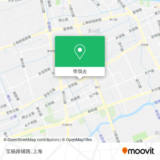 宝杨路辅路地图