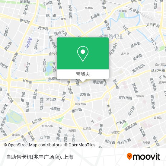 自助售卡机(兆丰广场店)地图
