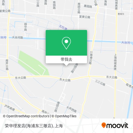 荣华理发店(海浦东三墩店)地图