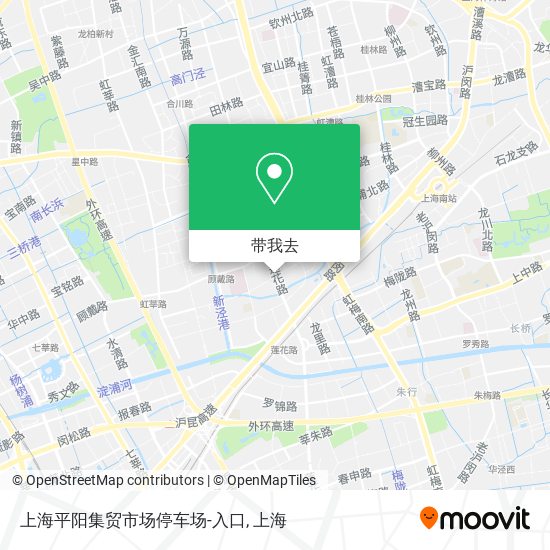 上海平阳集贸市场停车场-入口地图