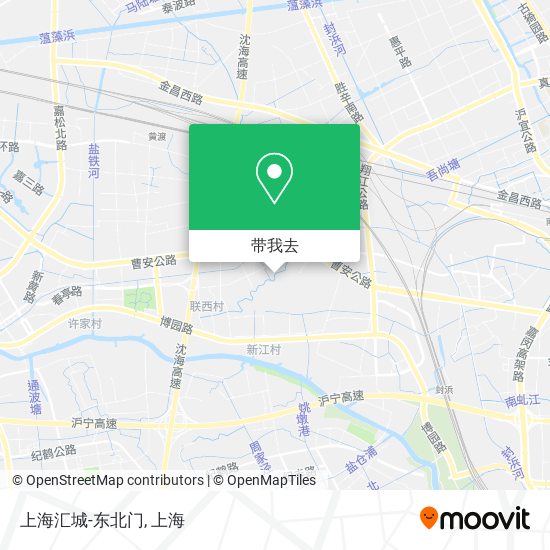 上海汇城-东北门地图