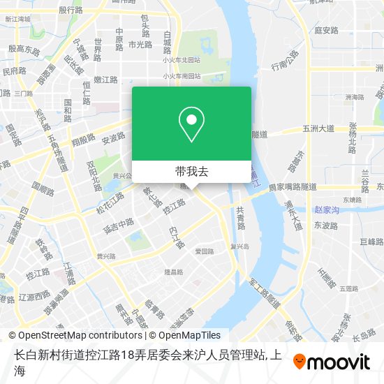 长白新村街道控江路18弄居委会来沪人员管理站地图