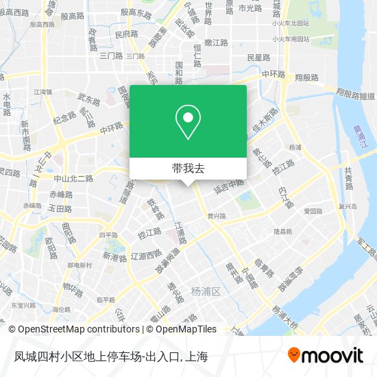 凤城四村小区地上停车场-出入口地图