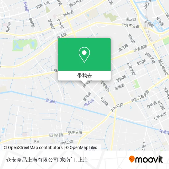 众安食品上海有限公司-东南门地图