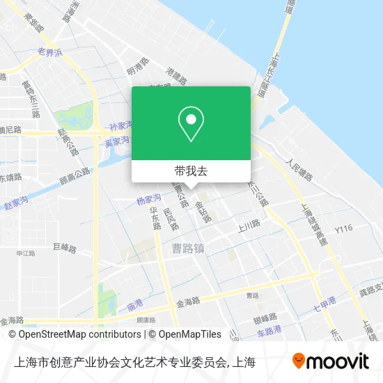 上海市创意产业协会文化艺术专业委员会地图