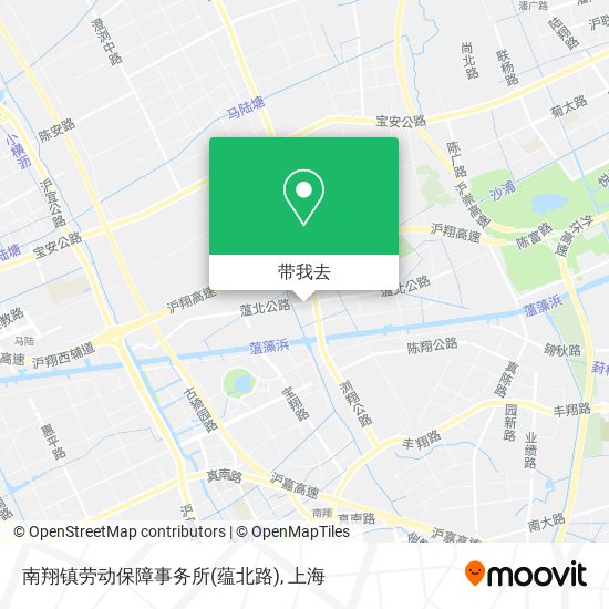 南翔镇劳动保障事务所(蕴北路)地图