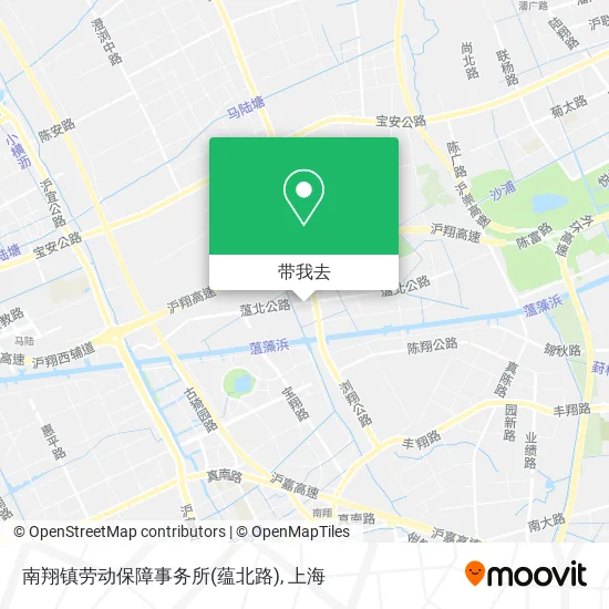 南翔镇劳动保障事务所(蕴北路)地图