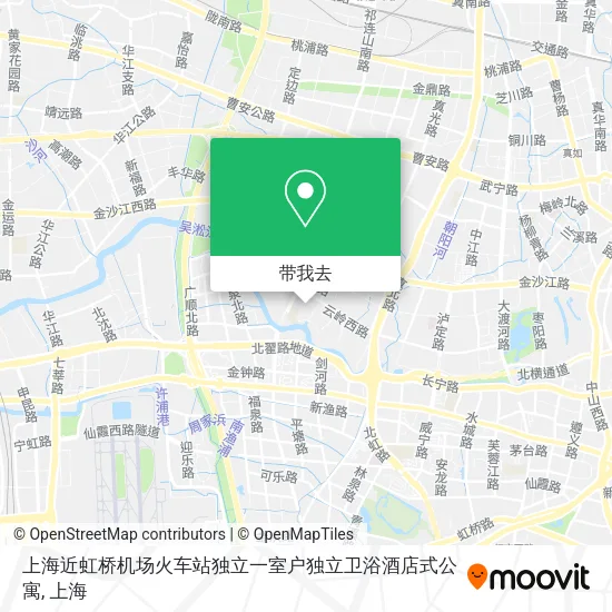 上海近虹桥机场火车站独立一室户独立卫浴酒店式公寓地图