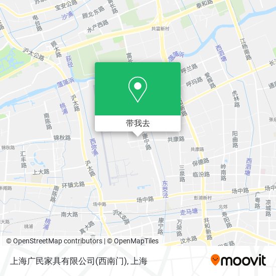 上海广民家具有限公司(西南门)地图