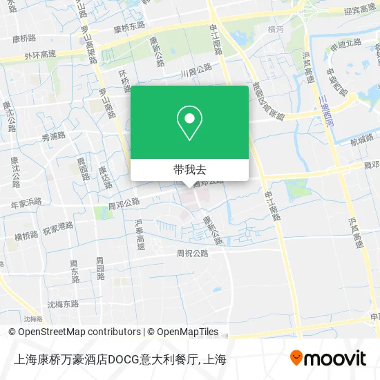上海康桥万豪酒店DOCG意大利餐厅地图