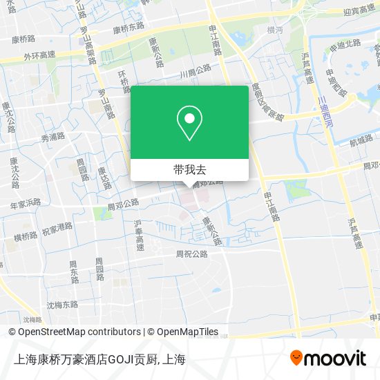上海康桥万豪酒店GOJI贡厨地图