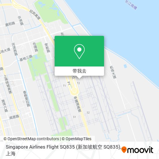 Singapore Airlines Flight SQ835 (新加坡航空 SQ835)地图