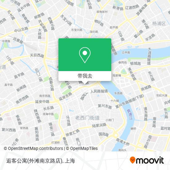 逅客公寓(外滩南京路店)地图