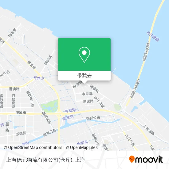 上海德元物流有限公司(仓库)地图