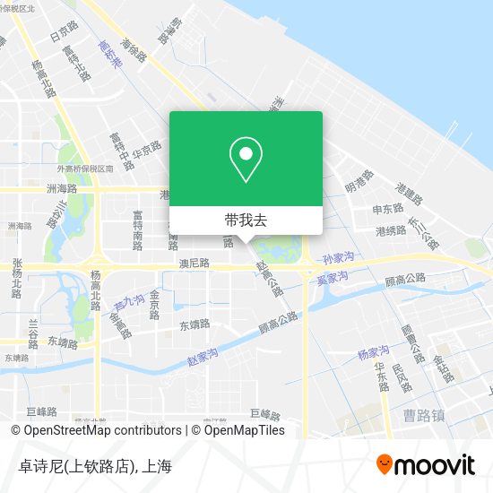 卓诗尼(上钦路店)地图