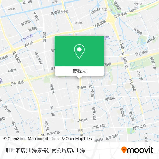 胜世酒店(上海康桥沪南公路店)地图