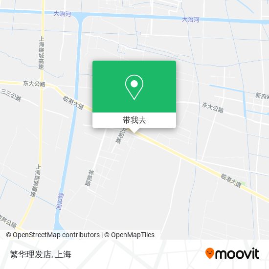 繁华理发店地图