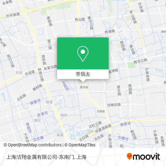 上海洁翔金属有限公司-东南门地图