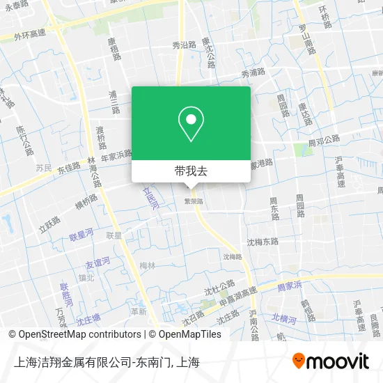 上海洁翔金属有限公司-东南门地图