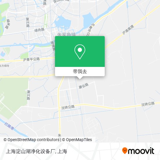 上海淀山湖净化设备厂地图