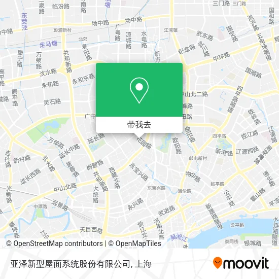 亚泽新型屋面系统股份有限公司地图