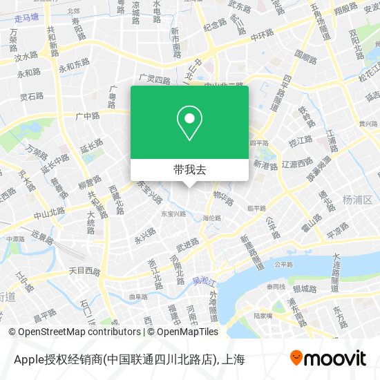 Apple授权经销商(中国联通四川北路店)地图