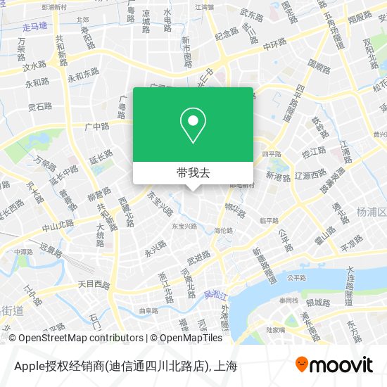 Apple授权经销商(迪信通四川北路店)地图