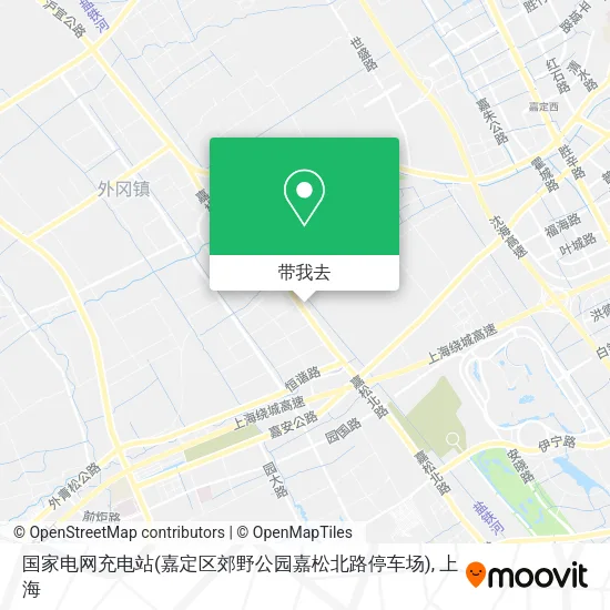 国家电网充电站(嘉定区郊野公园嘉松北路停车场)地图