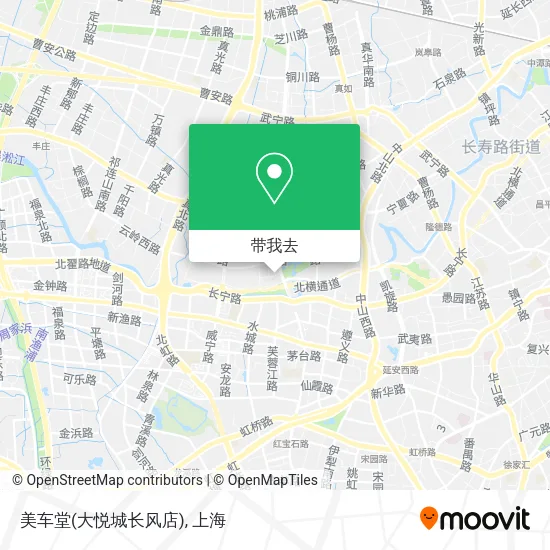 美车堂(大悦城长风店)地图