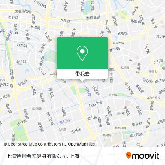上海特耐希实健身有限公司地图