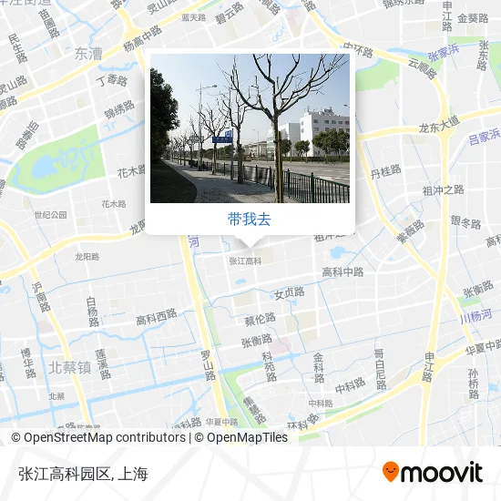 张江高科园区地图