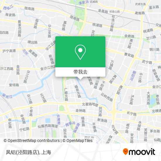 凤铝(泾阳路店)地图