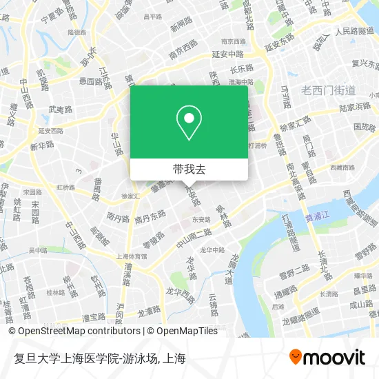 复旦大学上海医学院-游泳场地图