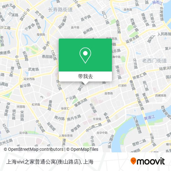 上海vivi之家普通公寓(衡山路店)地图