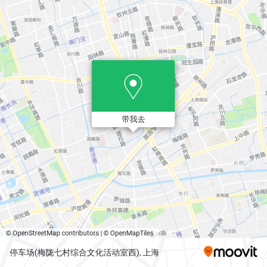 停车场(梅陇七村综合文化活动室西)地图