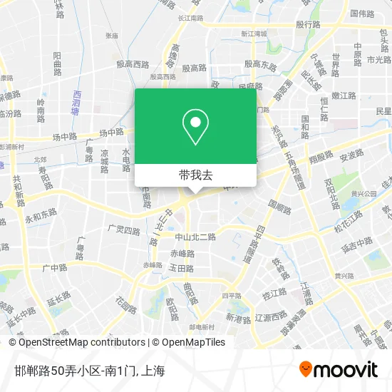 邯郸路50弄小区-南1门地图