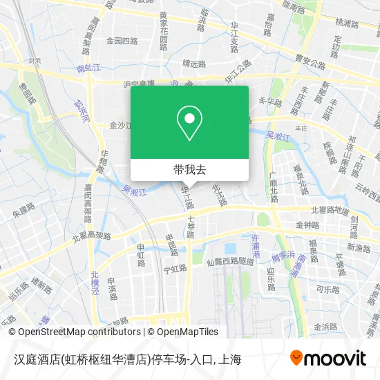 汉庭酒店(虹桥枢纽华漕店)停车场-入口地图