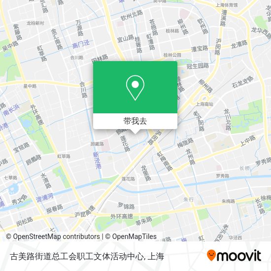 古美路街道总工会职工文体活动中心地图