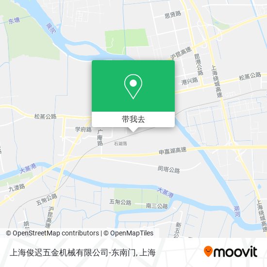 上海俊迟五金机械有限公司-东南门地图