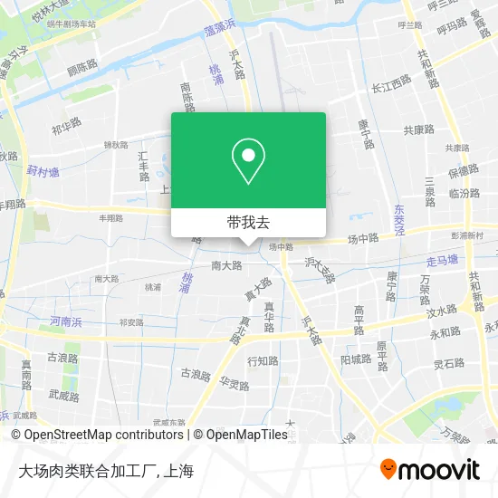 大场肉类联合加工厂地图