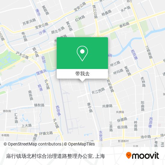 庙行镇场北村综合治理道路整理办公室地图