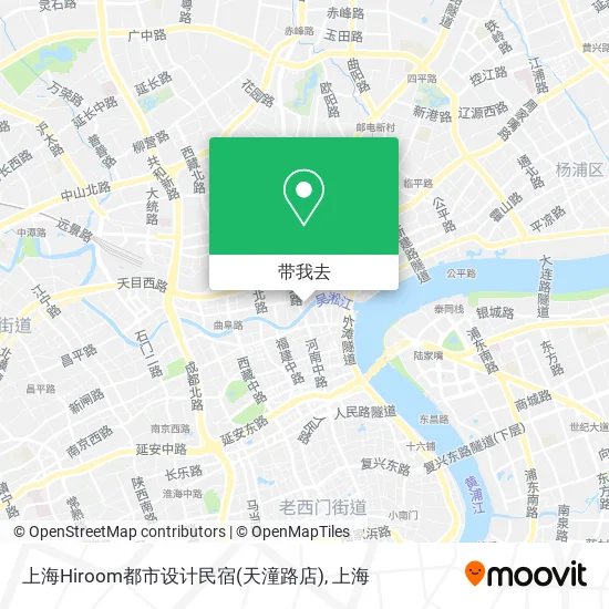上海Hiroom都市设计民宿(天潼路店)地图