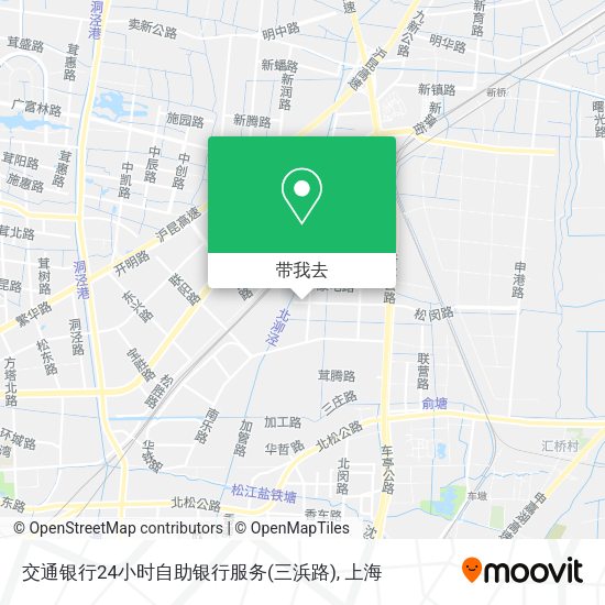 交通银行24小时自助银行服务(三浜路)地图