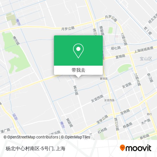 杨北中心村南区-5号门地图