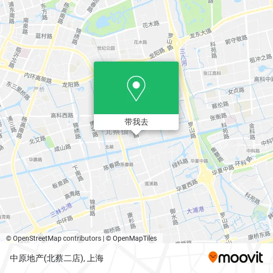 中原地产(北蔡二店)地图