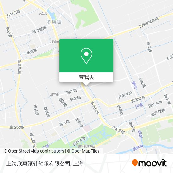 上海欣惠滚针轴承有限公司地图