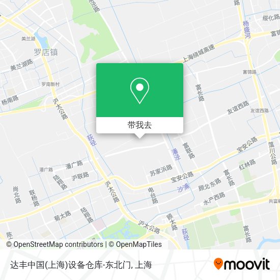 达丰中国(上海)设备仓库-东北门地图
